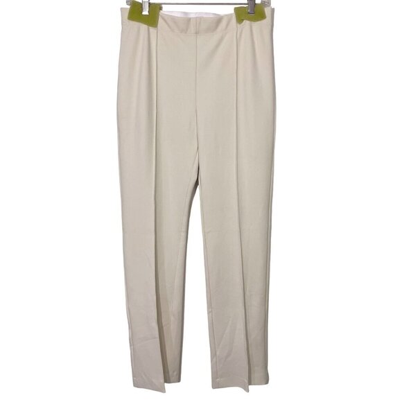 Rosetta Getty Pull On Stovepipe Pants in Parchment Large New Womens Trousers - Picture 5 of 12
